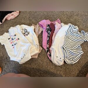 Assorted Baby Onesies x10…3-6 months